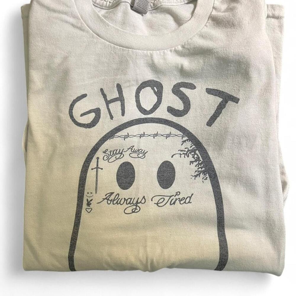 Ghost band tee with black